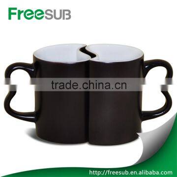 Personalized 11OZ Couple Cearmic Mug With Black Color Magic Coffee Mug for Love photo-4