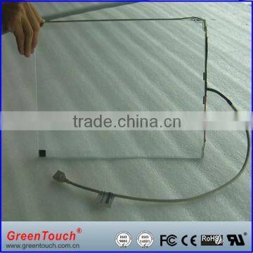Pure glass saw touch screen 17 inch dust-proof touch panel for ATM