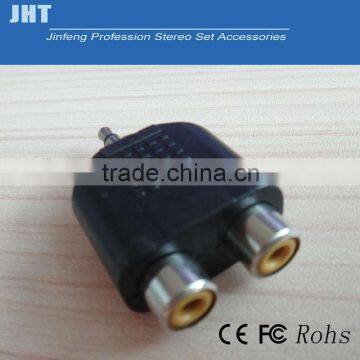 AV cable plug/3.5mm to RAC male plug