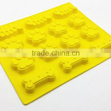 BPA Free FDA Food Grade Fish Pawprint Dog Bone Pastry Cake Silicon Baking Tray photo-6