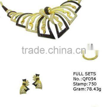 Fashion gold jewelry for women,18k gold jewelry QF054