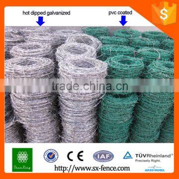 galvanized and pvc coating barbed wire