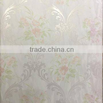 paper back vinyl wallpaper with beautiful pear gloss flowers