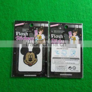 mickey mouse glitter sticker for decoration made in China