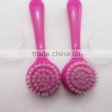 Pink Soft Cute Nylon Face Cleansing Brush