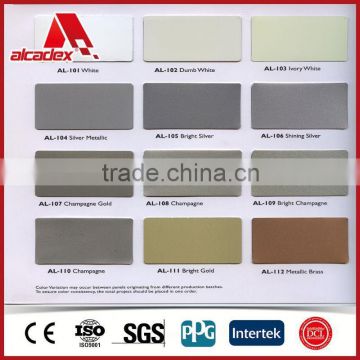 alpolic dibond acp color card exterior wall panels