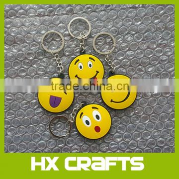 Smiley Face Emoticon soft PVC keychain