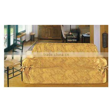 3pcs Solid Jacquard Sofa Cover Set