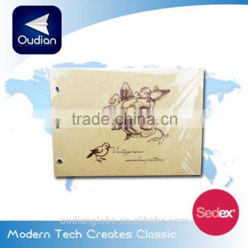 OEM Blank Kraft Inners with Super Touch Chinese Style Hard Cover Note Book 2015 New Product School Supplies China Wholesale