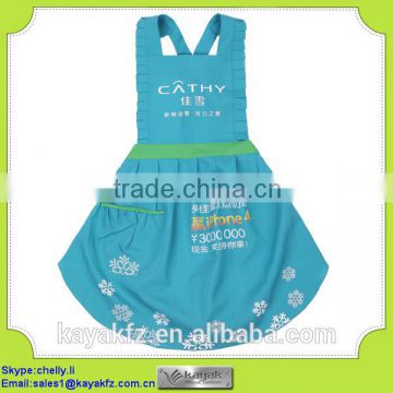 custom printed 100% cotton bib apron for promotion