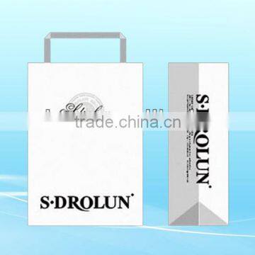 White kraft paper bag for shoe box