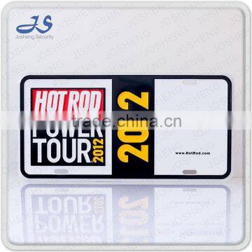 Advertising car plate