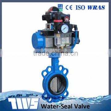 DN500 PN 10 Ductile Iron Pneumatic Wafer Butterfly Valve