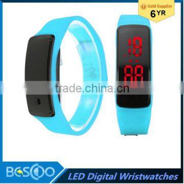 Fashion Sport led Touch Running Bracelet Digital Watch Wrist Watch Children Clock Silicone Bangle