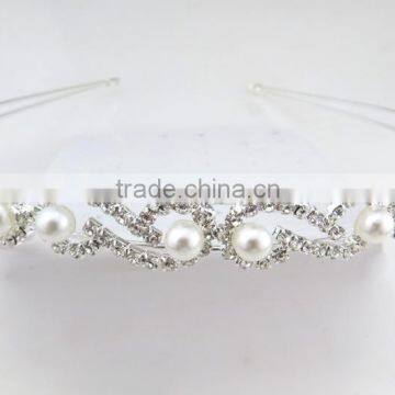 YiWu best design pearl crystal types of hair bands