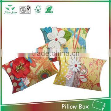 cheap colorful printing pillow gift box