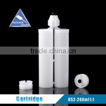 200ml 1:1 Dual Componenet Plastic Empty Silicone Sealant Cartridge