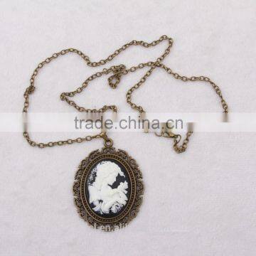 Fashion Jewelry Necklace Steampunk Necklace Classical Silhouette Cameo 2015 New Party Dress Made in China Yiwu photo-4