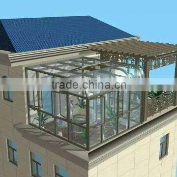 2016 popular design Aluminum alloy frame sunroom