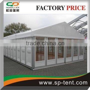 ABS solid wall big event wedding tent with wooden floor for outdoor usage