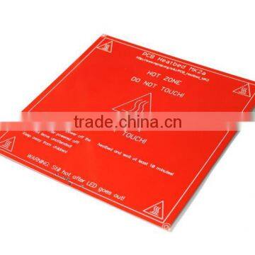 Red PCB Heated Heat Bed Heatbed MK2B Upgraded MK2A for Mendel RepRap CNC 3D Printer Hot Bed HotBed Support 12V 24V photo-3