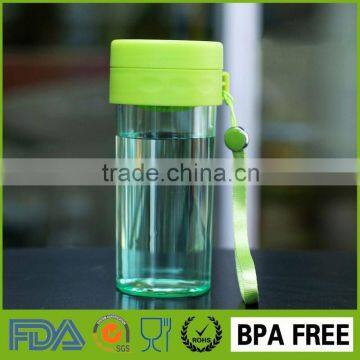 shopping double walled sports shaker water bottle with fruit strainer