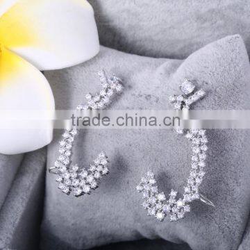 925 Thailand Silver Earring Earring Hooks Triangle Shaped Earrings