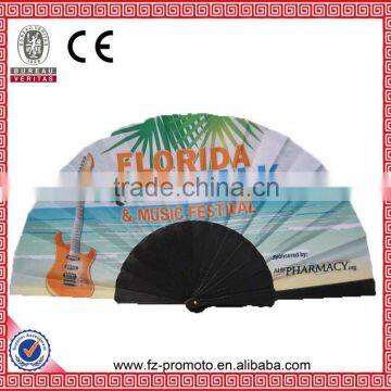 colorful bamboo craft hand fans