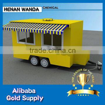 Street Mobile Coffee Vending Van Mobile Crepes Food Carts Mobile Kiosk Kitchen Trailer