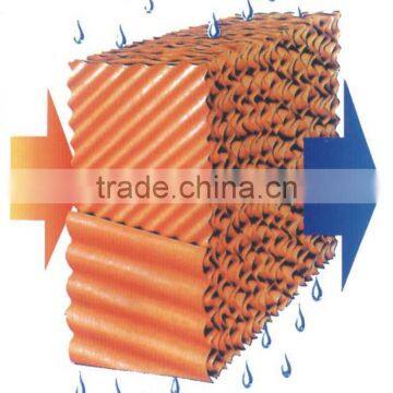 corrugated cellulose evaporative cooling pad