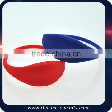 Silicone 13.56mhz rfid Barcelets wristbands