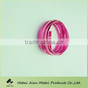 flat coloured aluminum wire