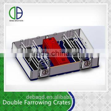 2016 double farrowing crate pig equipment pig crates pig farming euipment hot galvanized