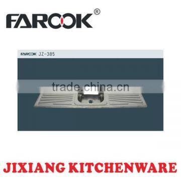 apron single bowl kitchen stainless sink with drainboard