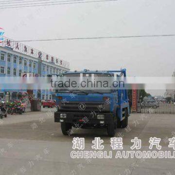 DongFeng 4X2 swing-arm garbage truck,side lift garbage truck,Container Garbage Truck