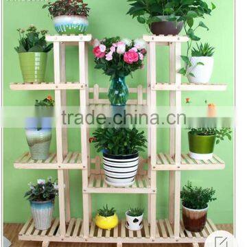 Newest Movable Multi-laye Wooden Plant Stand Antique Flower Stand photo-4