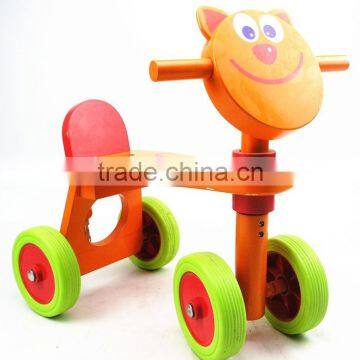 Kids Learning Walking Ride on Cat Animal Toy 4wheel Walking Bike photo-4