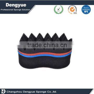 Custom 8 shape Ellipse shape Double sided Hair Twist sponge for USA Canada barbershop