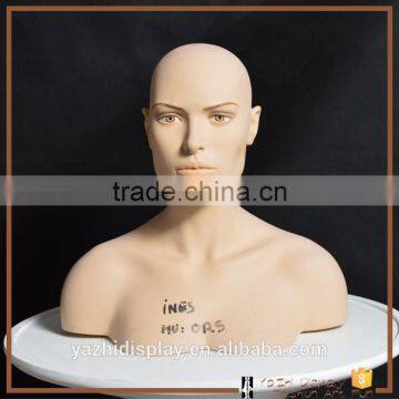 Fashion store window display fiberglass female Mannequin head on sale