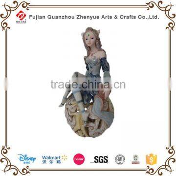 Custom Polyresin Thumbelina Cartoon Character Crafts Resin Garden Sister Garden Gnomes Statue Decoration photo-4