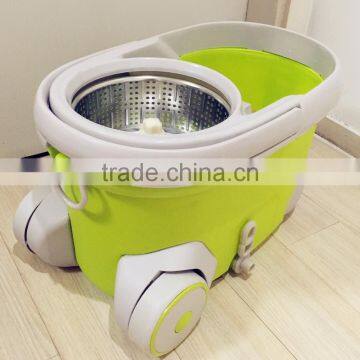 Vivinature Retractable Pole Rolling Spin Mop Two Wheels 360 Magic Two Mop Heads With Power Saving System photo-6