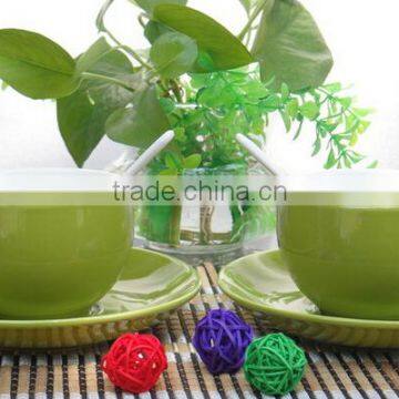 Haonai Hot Sale High Quality Ceramic Small Coffee Cup and Saucer Sets photo-6