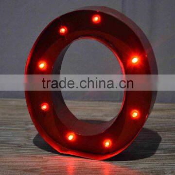 Antique Decorative Standing 3D LED Lighted Metal Letter photo-3