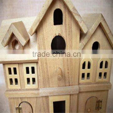 Wood Villa Building Kids Wood Building Kits Miniature Building Wood Prefab Building for Sale photo-5