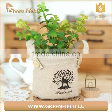Jute Fabric Plant Pot Grow Bag,eco-friendly Jute Gardening Grow Bags With Small Handles photo-2