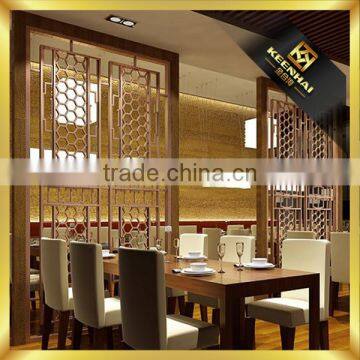 Hot Sale Restaurant Stainless Steel Decorative Room Divider Screen photo-2