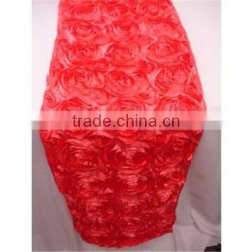 High Quality Romantic Rosette Table runner For Wedding/Party