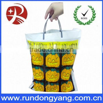 OEM Wholesale Plastic Handle Halloween Shopping Bag