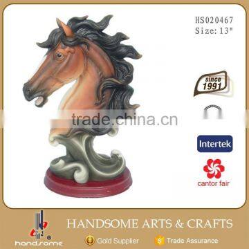 14 Inch Resin Craft Home Decoration Lifelike Animal Horse Statue photo-5