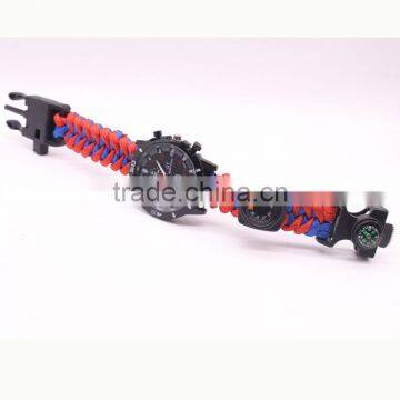 Emergency Paracord Outdoor Watch Bracelet With Fishing Kit Paracord Survival Watch photo-5